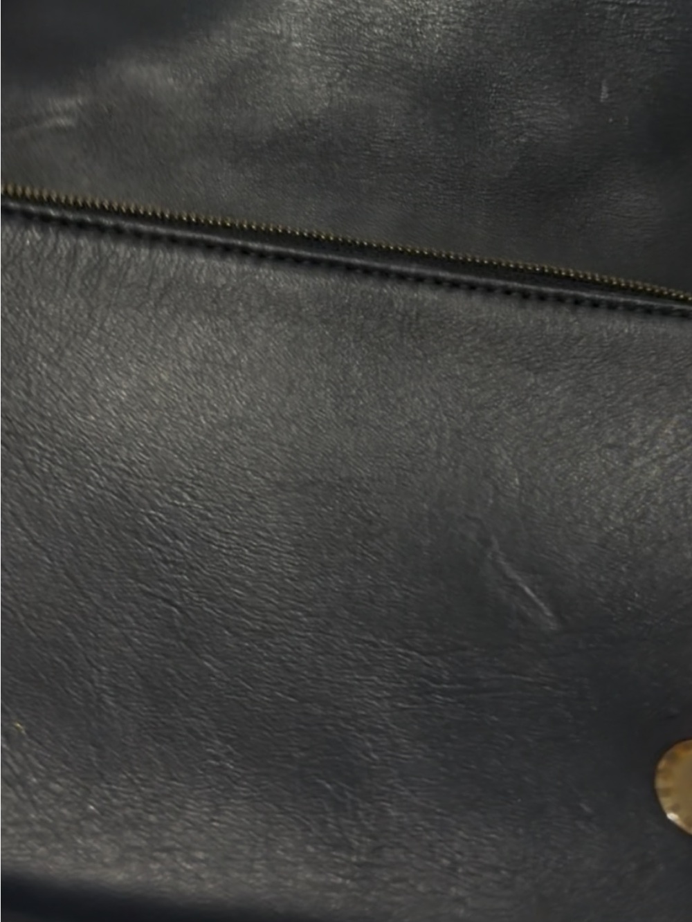 Louis Vuitton Black Monogram-Embossed Crossbody with Gold Chain - Picture 4 of 6
